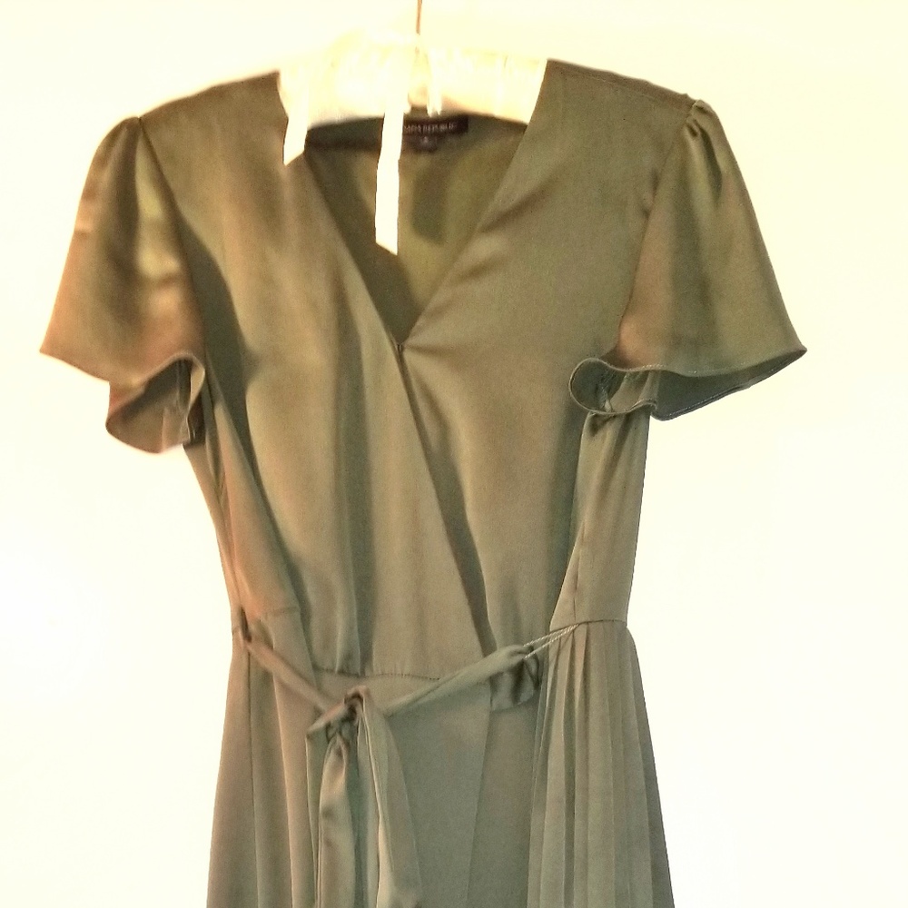 Pale Green Banana Republic Wrap Dress!